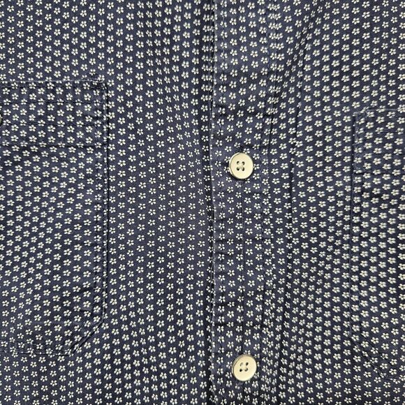 PD & C Peached Poplin Classic Fit 100% Cotton Button Up Shirt Size Medium Boho - Picture 6 of 13